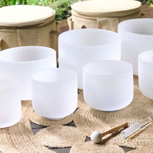 White Frosted Chakra Set