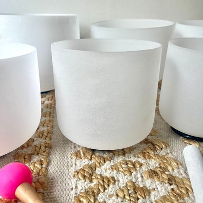 White Frosted Chakra Set