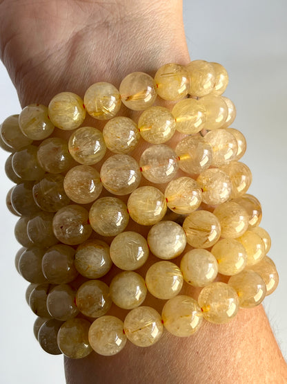 Golden Rutile Quartz bracelet