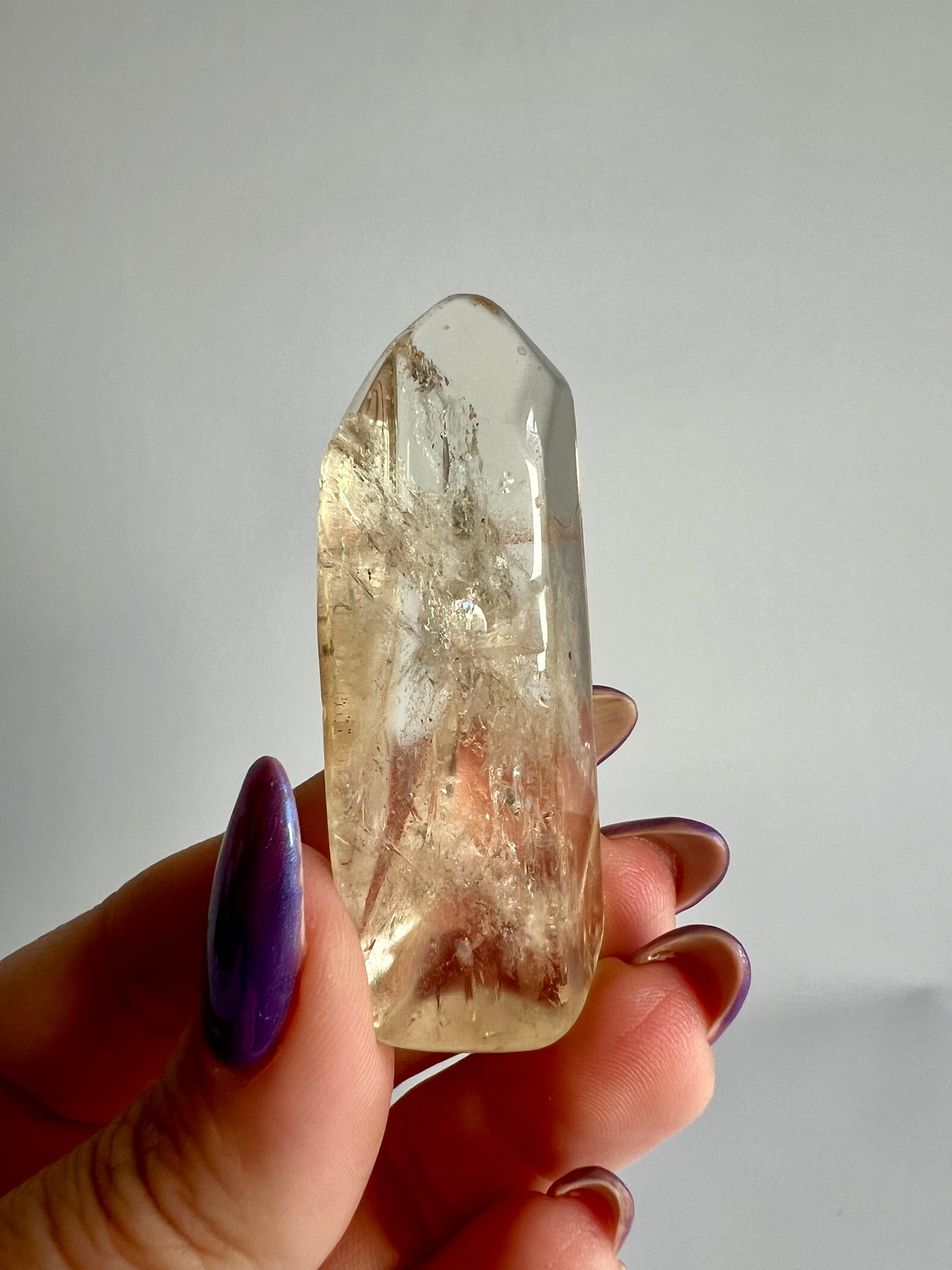 Natural Citrine tumbled point