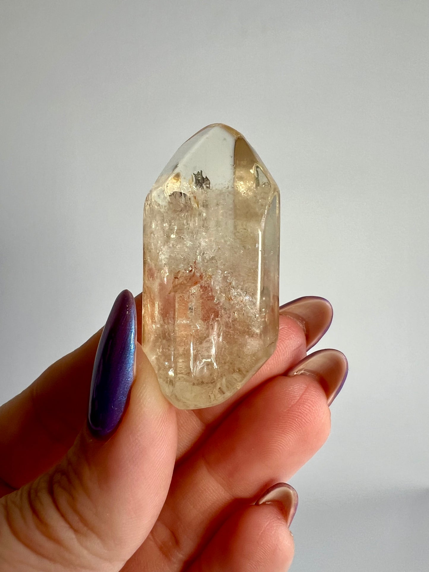 Natural Citrine tumbled point C