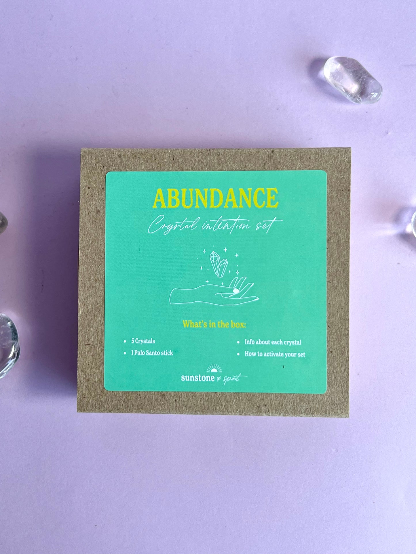 Abundance crystal intention set