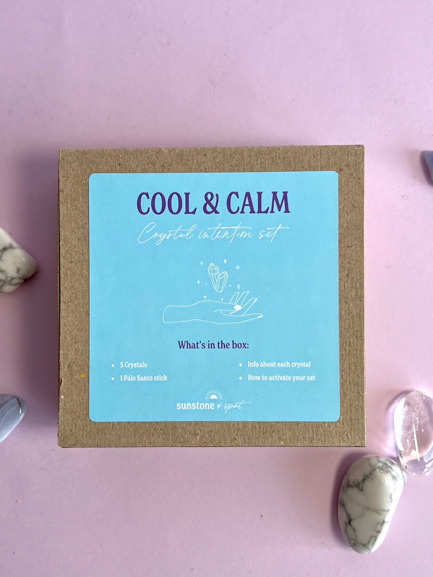 Cool & Calm crystal intention set