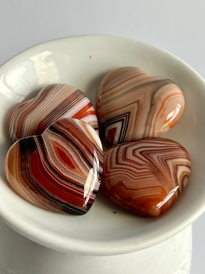 Madagascar Silk Agate heart