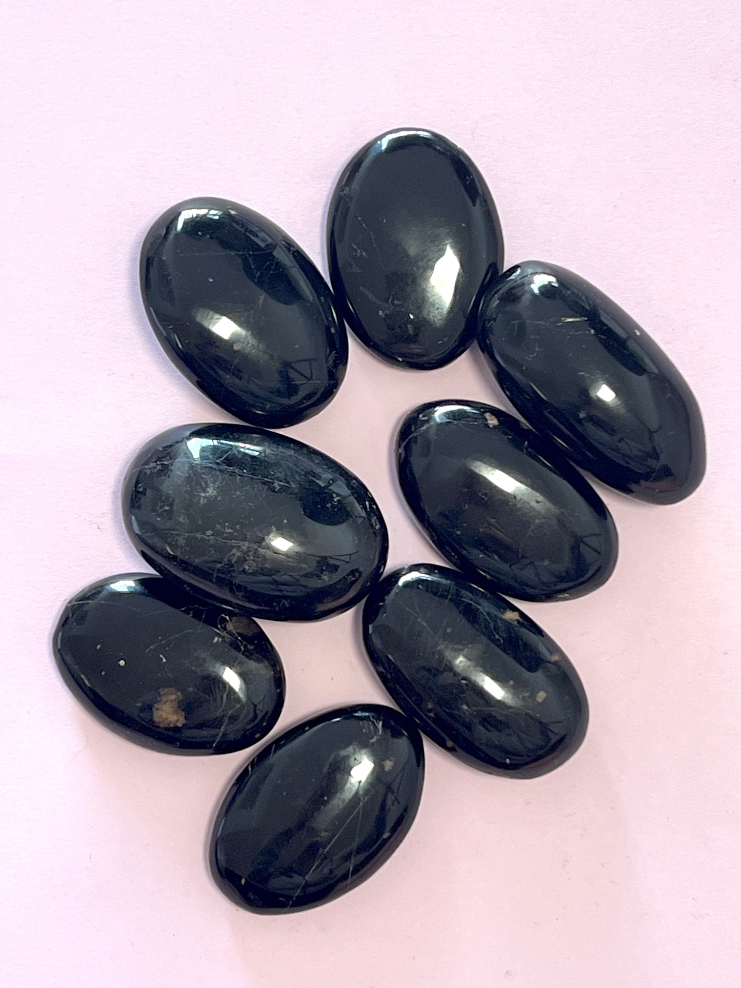 Black Tourmaline palm stones