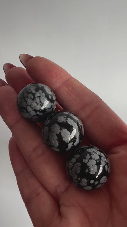 Snowflake Obsidian mini sphere