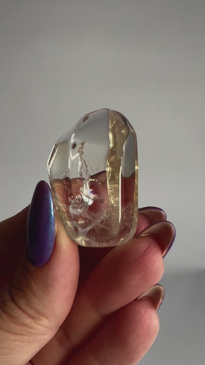 Natural Citrine tumbled point E