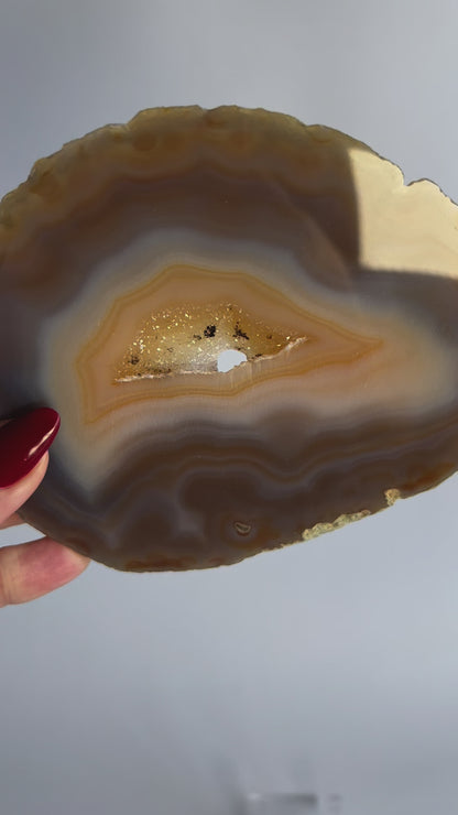 Druzy Agate slice with stand A