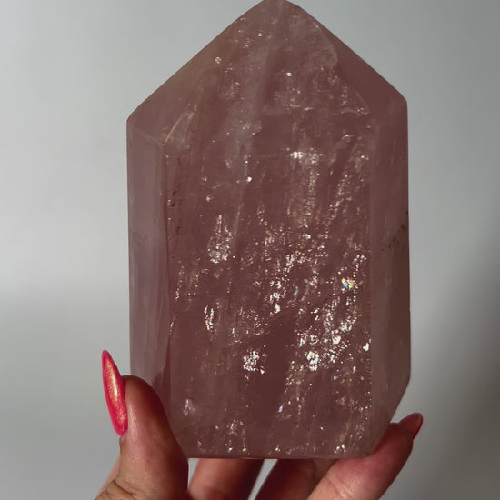 Gemmy Rose Quartz point