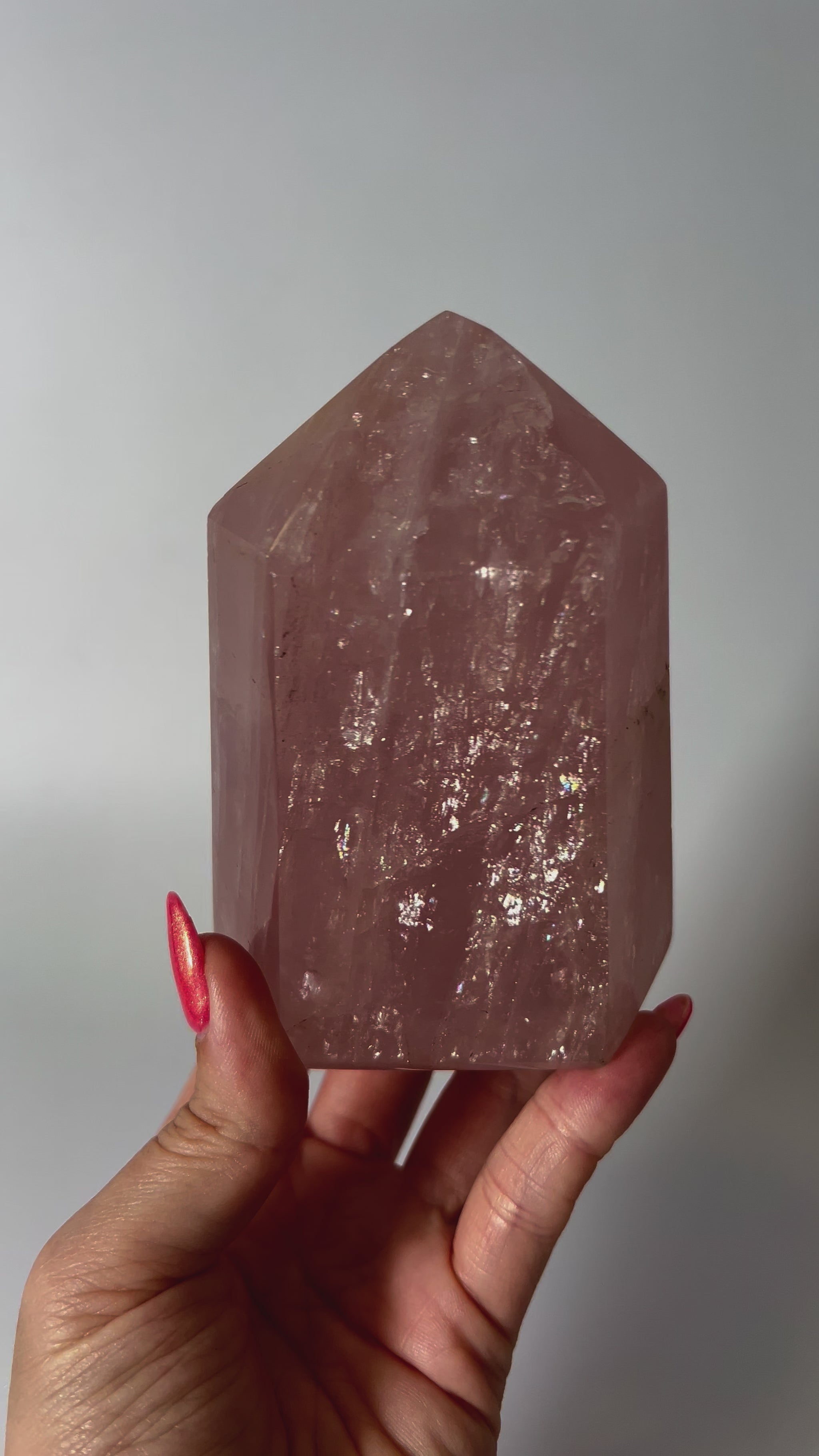 Gemmy Rose Quartz point