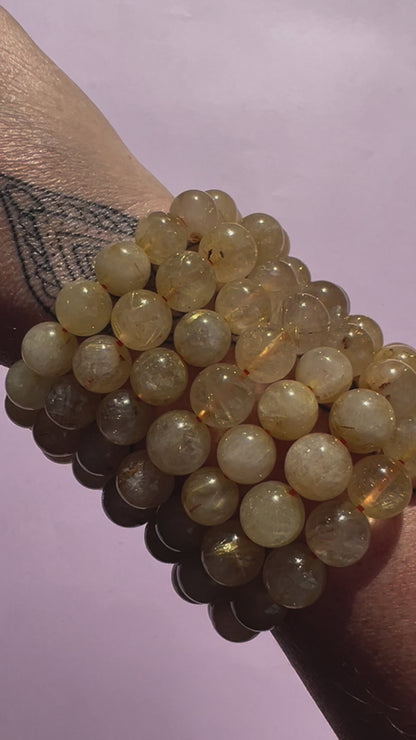 Golden Rutile Quartz bracelet